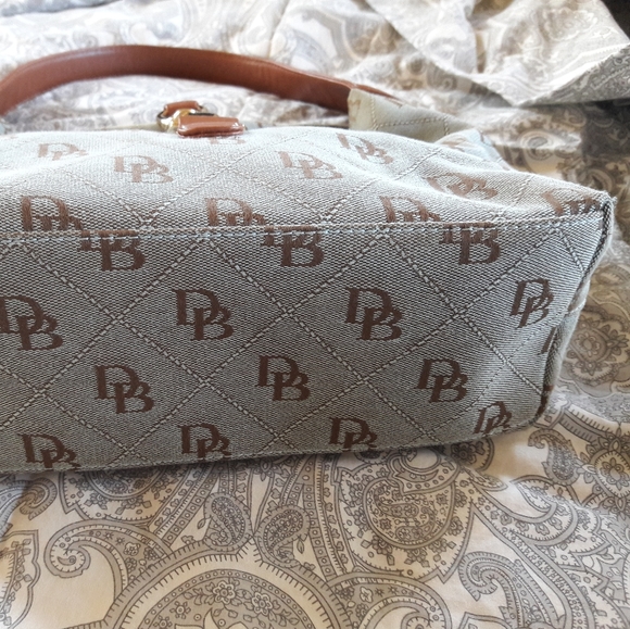 Dooney & Bourke Teal Signature Hobo Purse - Picture 10 of 16